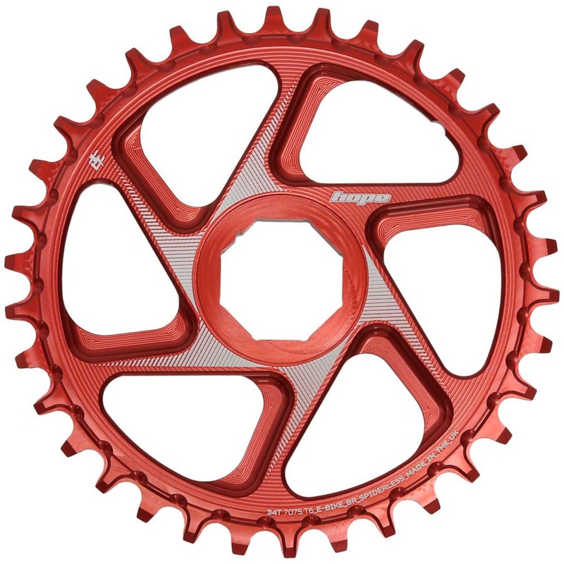 Hope Brose eBike Chainring – 34t Red
