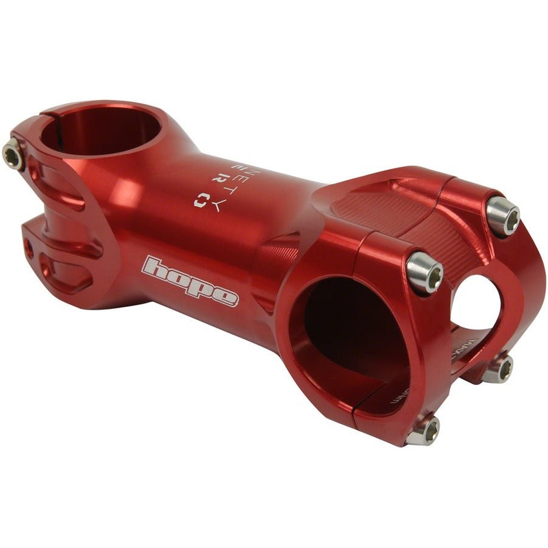 Hope XC Stem – 90mm 31.8 Clamp +/-0 1 1/8″ Red