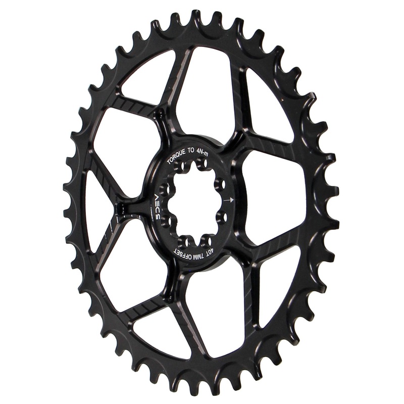 5Dev 7075 Road Chainring 8-Bolt Sram 40T – Black