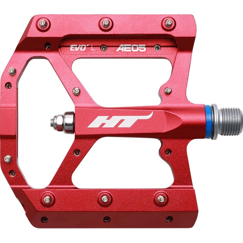 HT AE05 Evo+ Pedals – Platform Aluminum 9/16″ Red