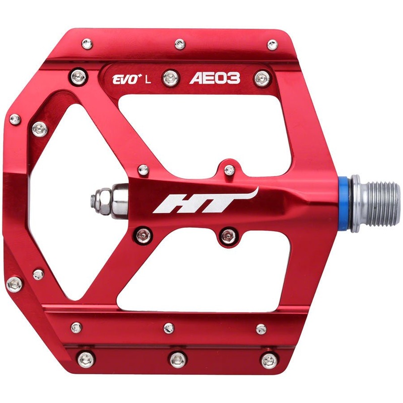 HT Components AE03(EVO+) Pedals – Platform Aluminum 9/16″ Red