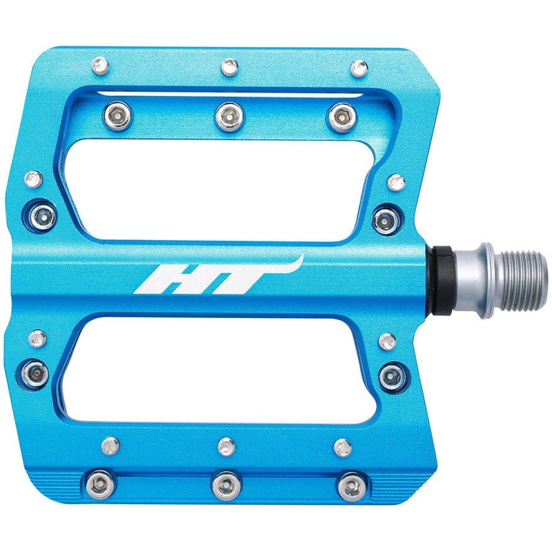 HT Components AN14A Nano Platform Pedals – Body: Aluminum – Spindle: Cr-Mo – Blue