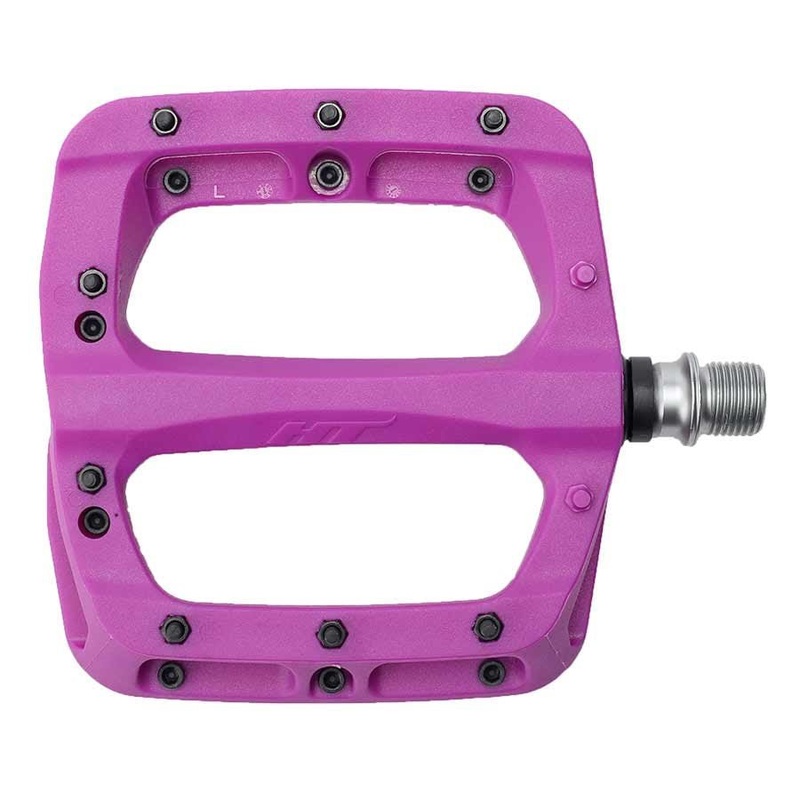 HT Components PA03A Nano P Platform Pedals – Body: Nylon – Spindle: Cr-Mo – Purple