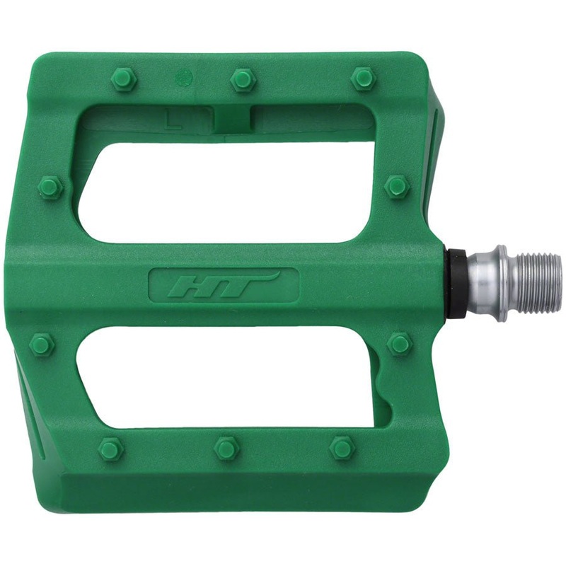 HT Components PA12 Pedals – Platform Composite 9/16″ Green