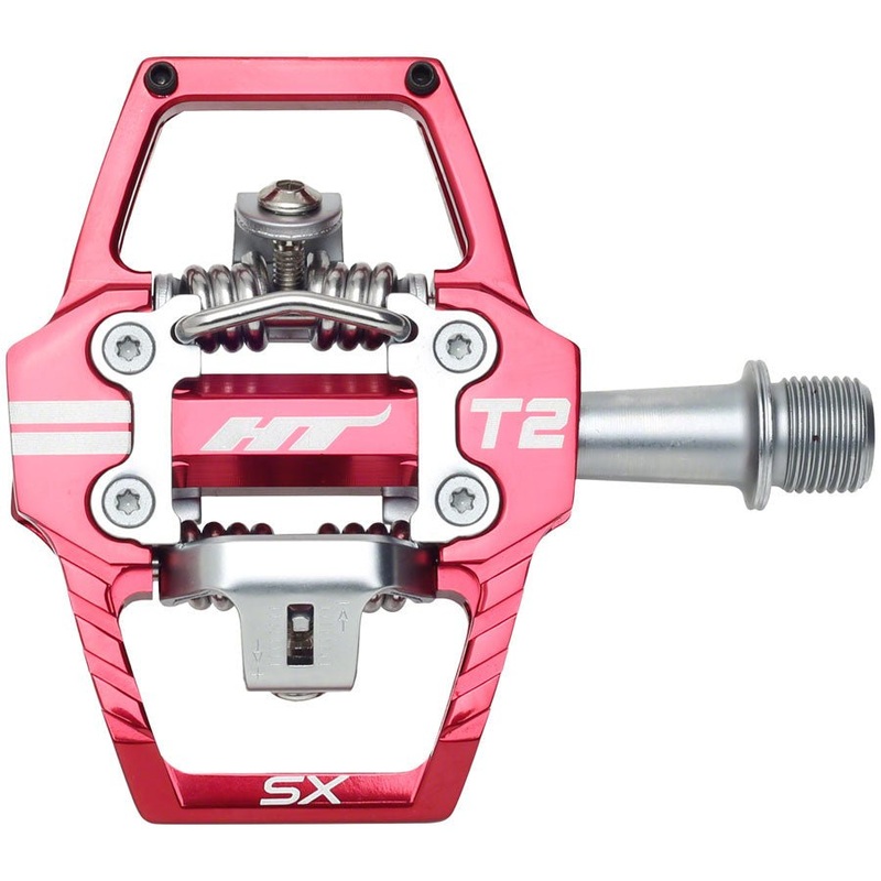HT Components T2-SX Clipless Pedals – Red