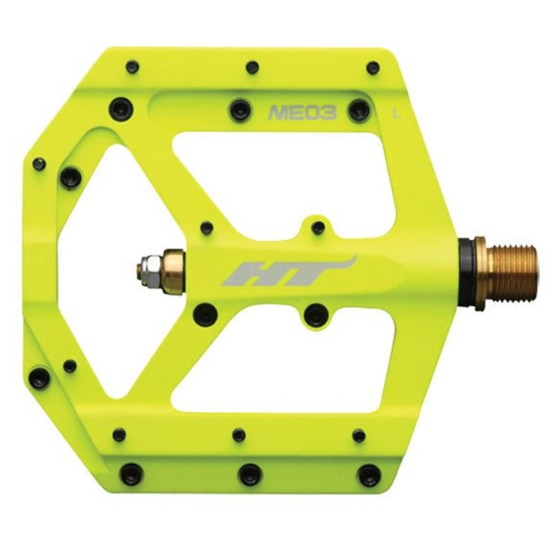 HT Pedals ME03 Evo+ Platform Pedals CrMo – Neon Yellow