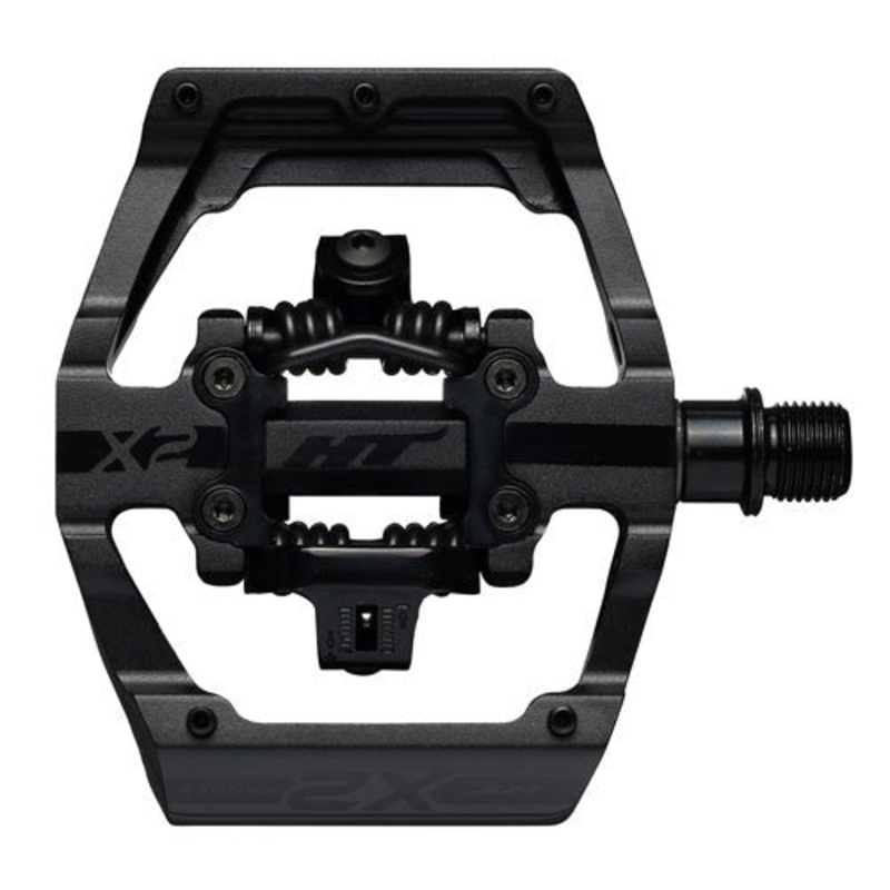 HT Pedals X2 Clipless Platform Pedals CrMo – Stealth Black