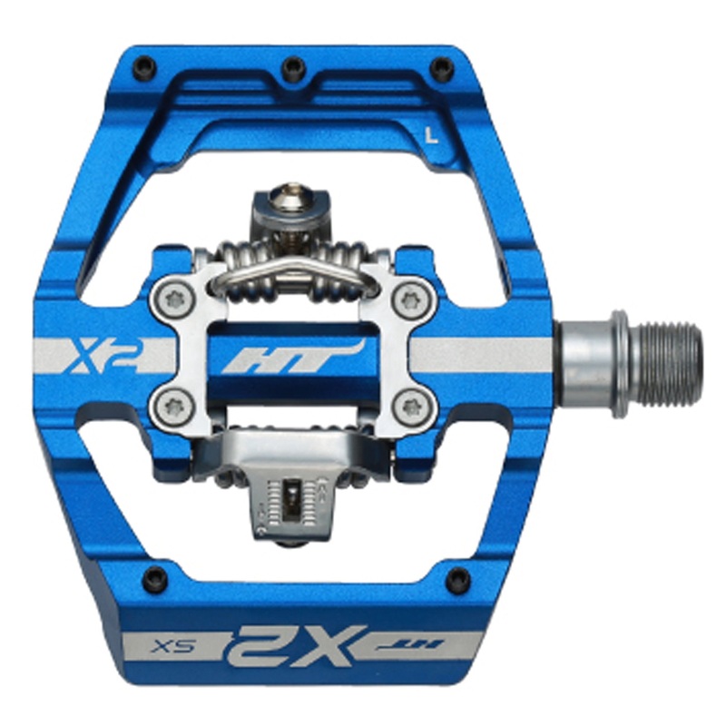 HT Pedals X2-SX Clipless Platform Pedals CrMo – Royal Blue