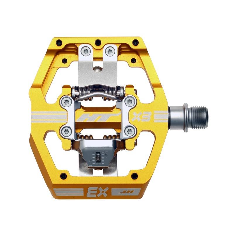 HT Pedals X3 Clipless Platform Pedals CrMo – Gold