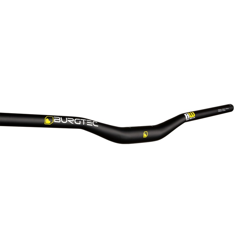 Burgtec Ride Wide DH Riser Bar 35mm Diameter – 30mm Rise – 800mm Wide – Black
