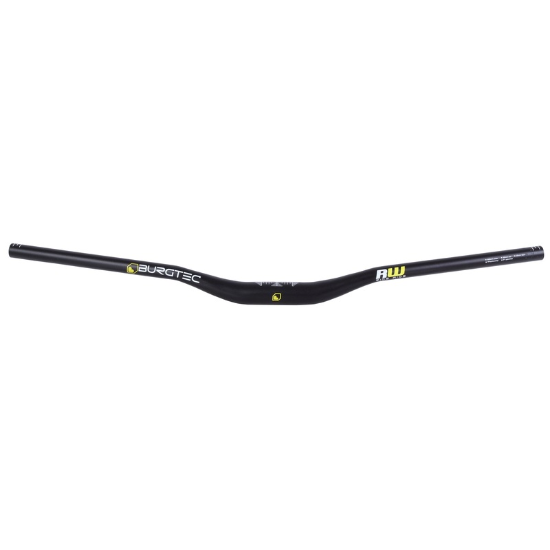 Burgtec Ride Wide Enduro Riser Bar – 35mm Diameter – 30mm Rise – 800mm Wide – Black