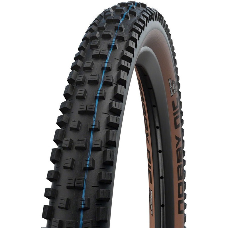 Schwalbe Nobby Nic Tire – 29 x 2.4 – Tubeless/Folding – Black/Tanwall – Evolution Line – Super Ground – Addix SpeedGrip