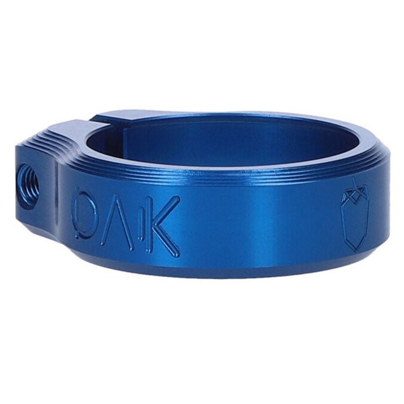 OAK Components Orbit Seatpost Clamp – 34.9mm Inner Diameter – Blue