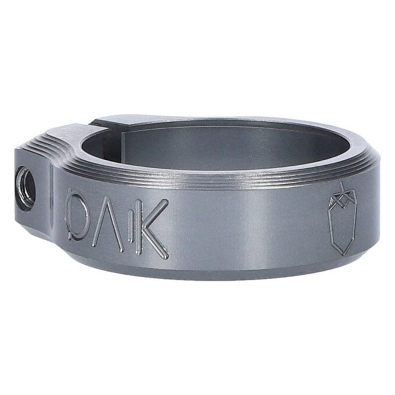 OAK Components Orbit Seatpost Clamp – 34.9mm Inner Diameter – Lunar Gray