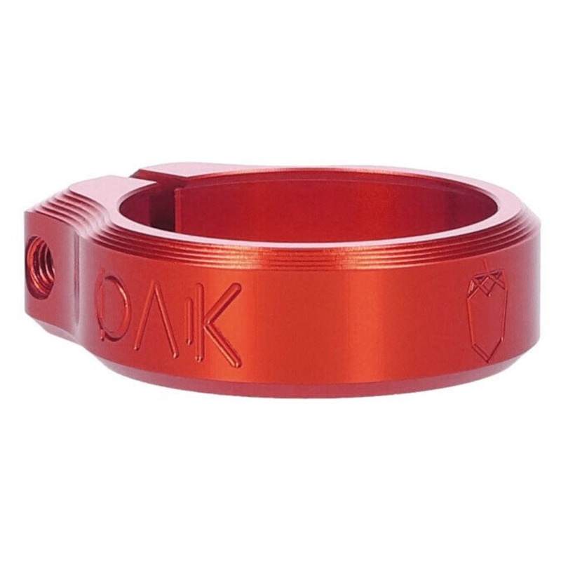OAK Components Orbit Seatpost Clamp – 34.9mm Inner Diameter – Red