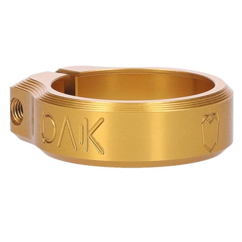 OAK Components Orbit Seatpost Clamp – 36.4mm Inner Diameter – Gold