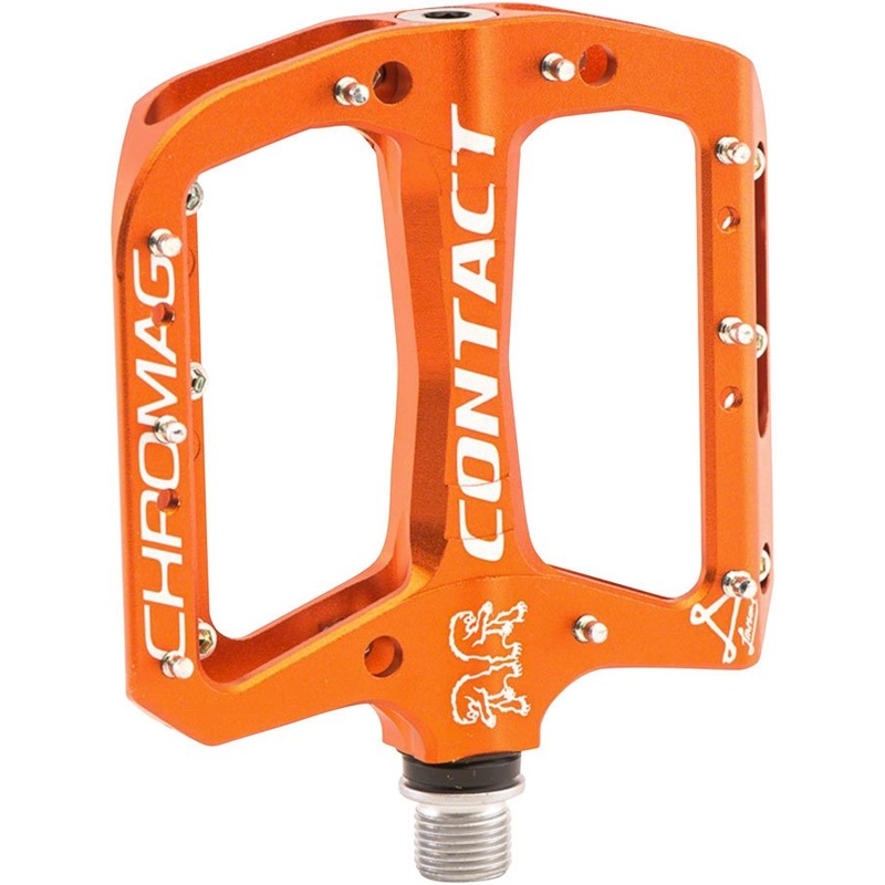 Chromag Contact Pedals – Platform Alloy 9/16″ Orange