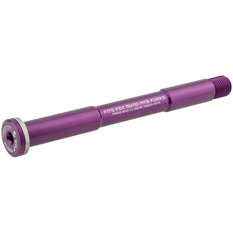 Wolf Tooth Front Thru Axle – FOX 15x110mm – Purple