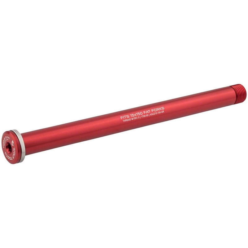 Wolf Tooth Front Thru Axle – RockShox 15x150mm – Red