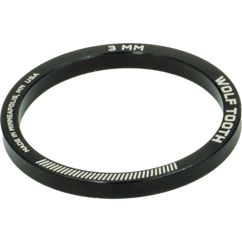 Wolf Tooth Headset Spacer 5 Pack 3mm Black