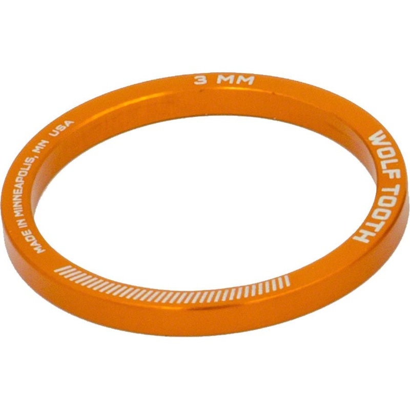 Wolf Tooth Headset Spacer 5 Pack 3mm Orange