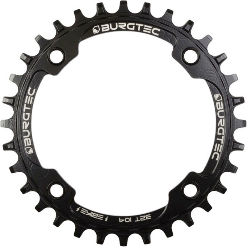 Burgtec E-Bike Steel Thick Thin Chainring – 104MM BCD – Inside Fit – 32T- Black