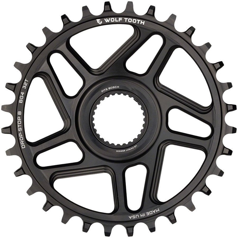 Wolf Tooth Bosch Gen 4 Direct Mount Chainring – Drop-Stop B – 32T – Black