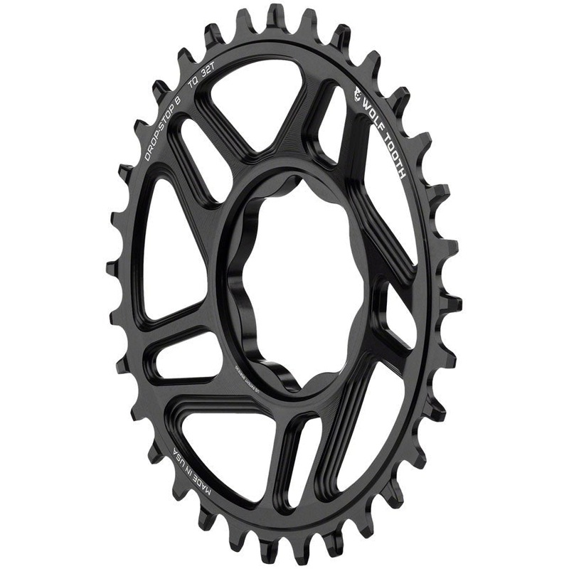 Wolf Tooth Trek TQ Direct Mount Chainring – Drop-Stop B – 32T – Black