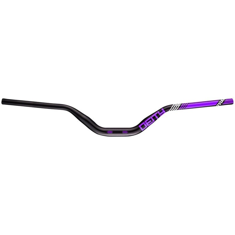 Deity Highside Handlebar – 80mm Rise – 760mm Width – 31.8mm Clamp – Purple