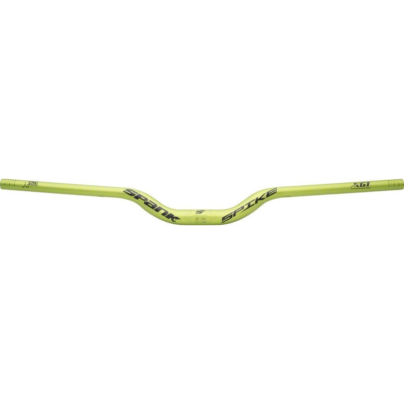 Spank Spike Race Bars 800mm Wide 50mm Rise 31.8mm Clamp Matte Green