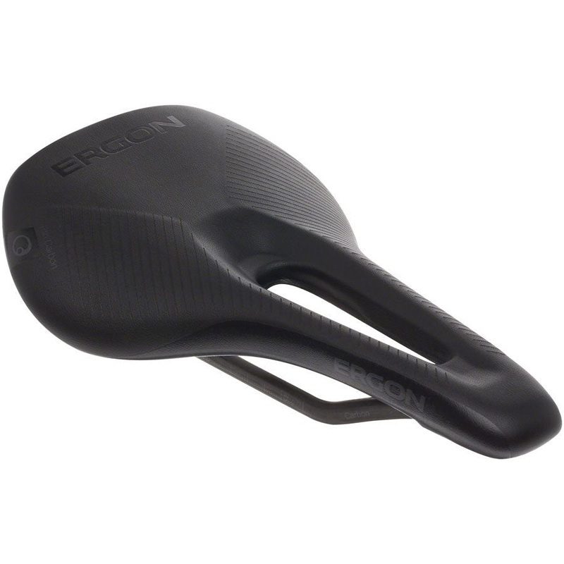Ergon SR Pro Carbon Women’s Saddle – Carbon Rails – Stealth Black – Small/Medium