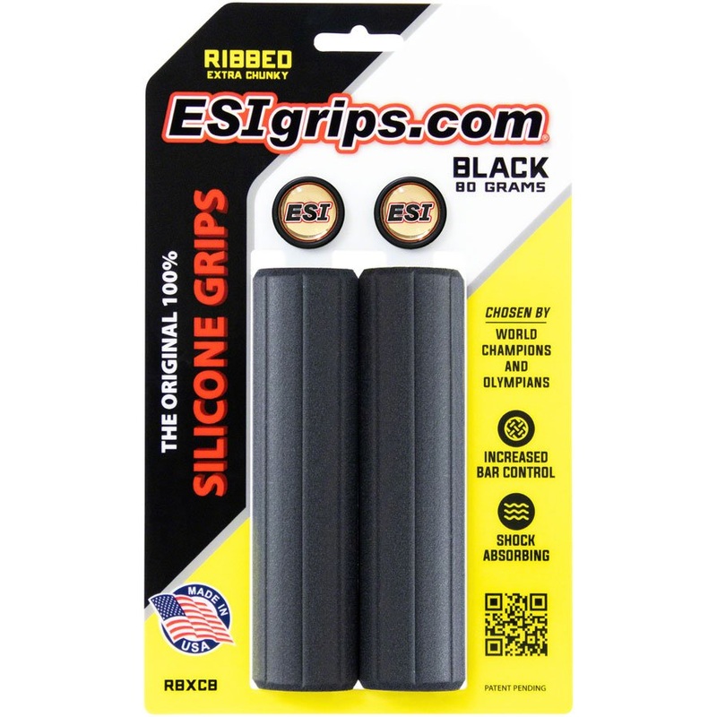 ESI Ribbed Extra Chunky Grips – Black