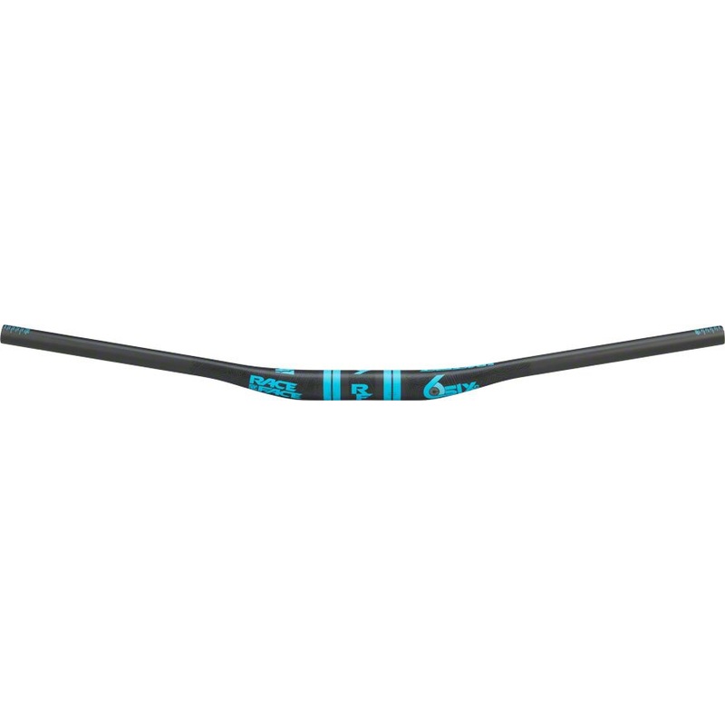 RaceFace SIXC Carbon Handlebars – 35mm Diameter – 820mm Wide – 20mm Rise – Black/Blue