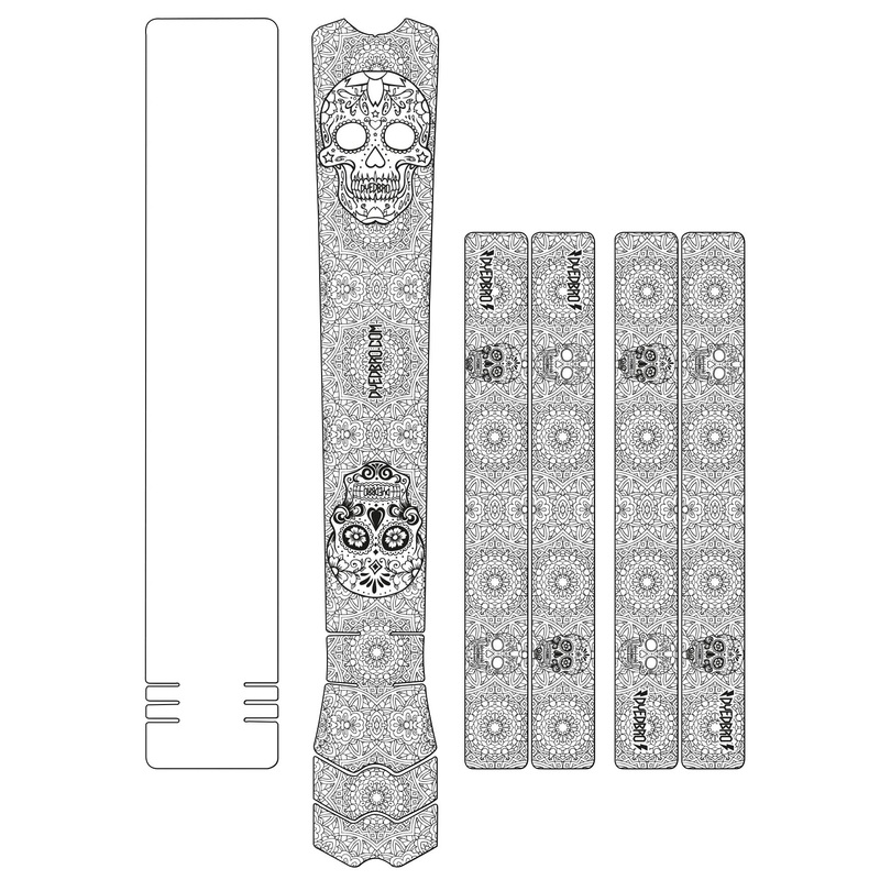 DYEDBRO Frame Protection – Da de Muertos Black