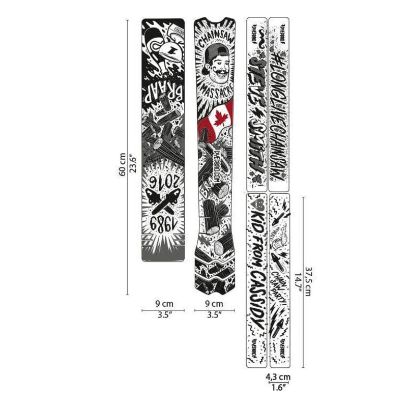 DYEDBRO Frame Protection – Long Live Chainsaw Color