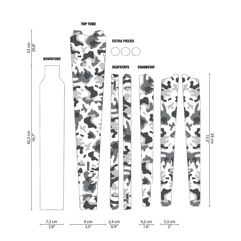 DYEDBRO Gravel Frame Protection – Camo Black