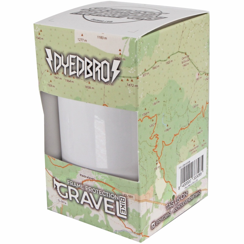 DYEDBRO Gravel Frame Protection – Clear Black Logo