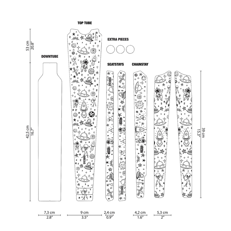 DYEDBRO Gravel Frame Protection – Space Trip Black