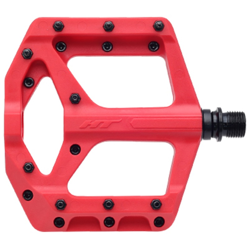 HT Pedals PA32A Platform Pedals – CrMo Spindle -Red