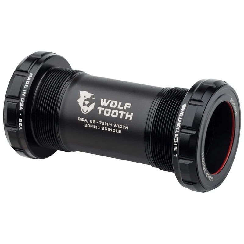 Wolf Tooth Bottom Bracket – BSA 68/73mm – 30mm Spindle – Black
